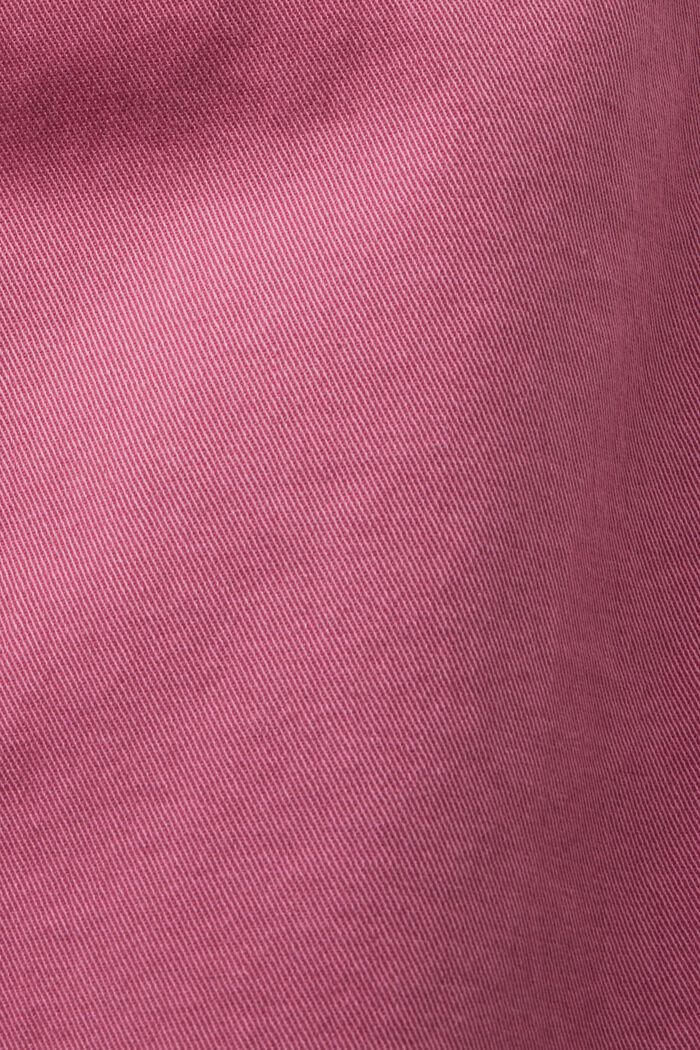 Pantalón capri en algodón ecológico, DARK PINK, detail image number 5