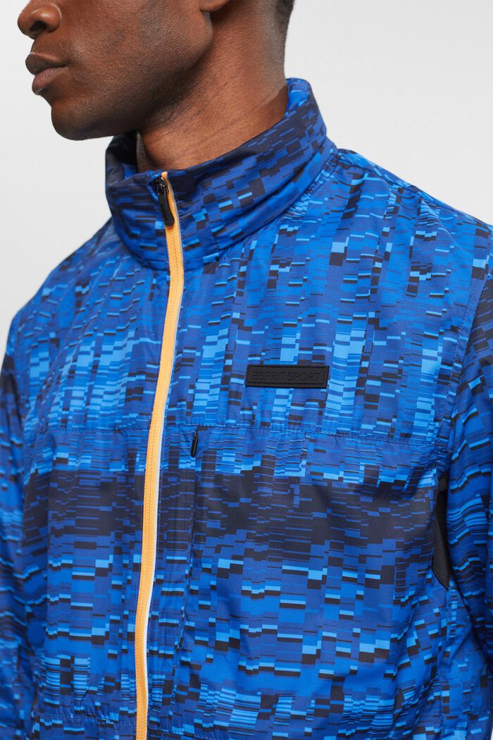 Chaqueta impermeable con capucha, BRIGHT BLUE, detail image number 2