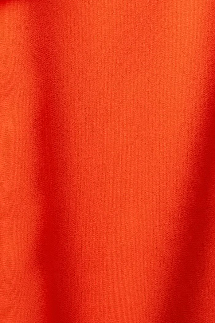Blusa sin mangas de gasa de crepé, BRIGHT ORANGE, detail image number 5