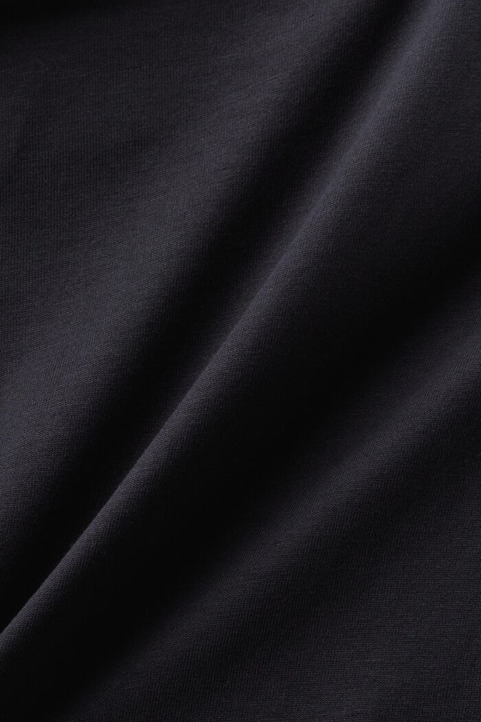 Camiseta de punto con estampado por delante, BLACK, detail image number 5