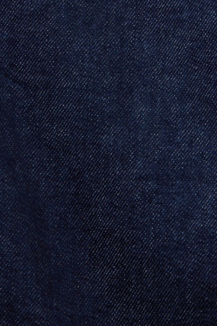 Jeans high-rise straight fit con ribetes, BLUE RINSE, detail image number 6