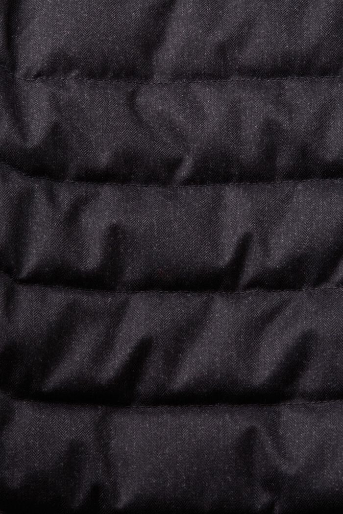 Reciclada: chaqueta acolchada ligera, ANTHRACITE, detail image number 4