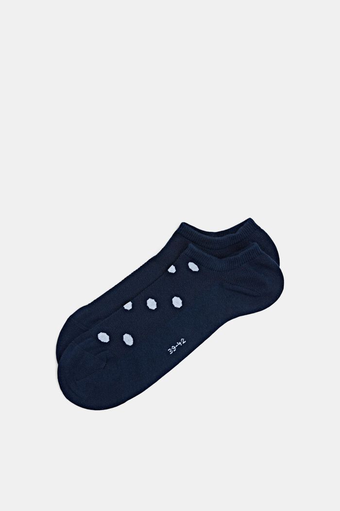 Pack de 2 pares de calcetines para deportivas con malla, algodón ecológico, PLUM, detail image number 0