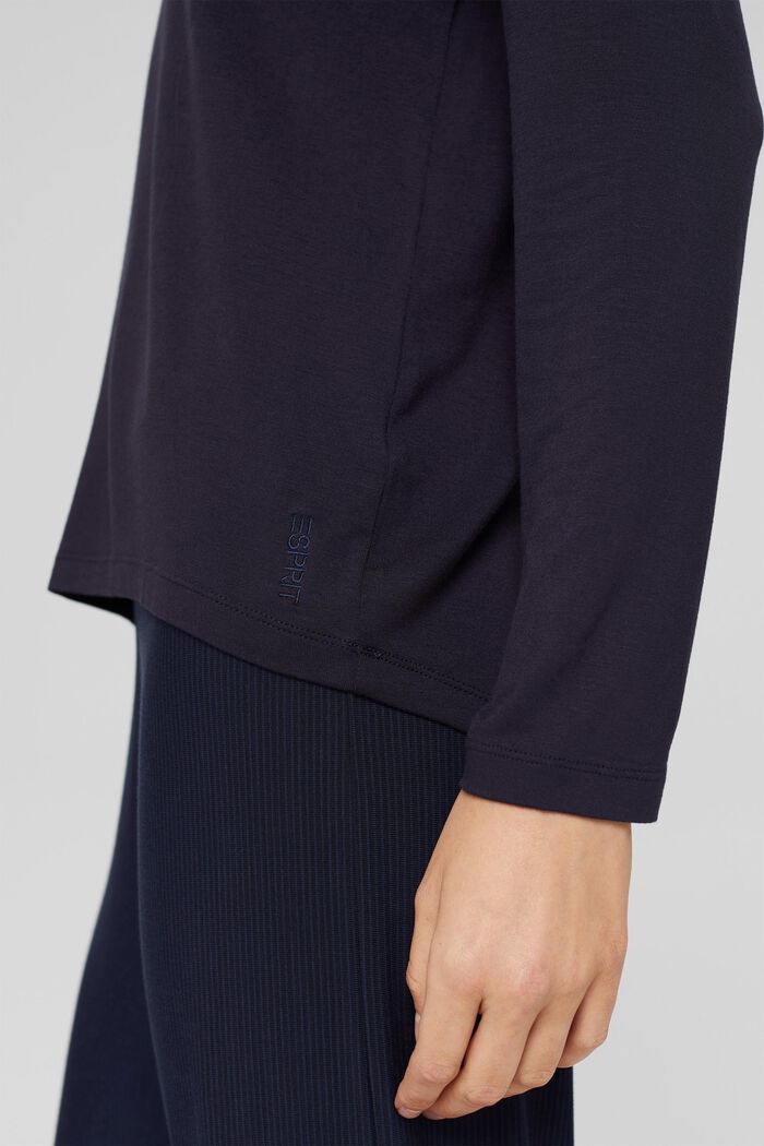 Camiseta de pijama de LENZING™ ECOVERO™, NAVY, detail image number 2