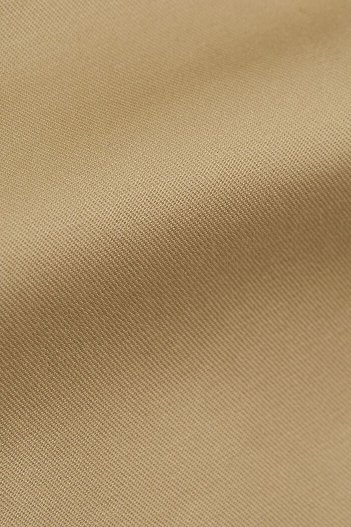 Pantalones chinos elegantes en algodón elástico, SAND, detail image number 4