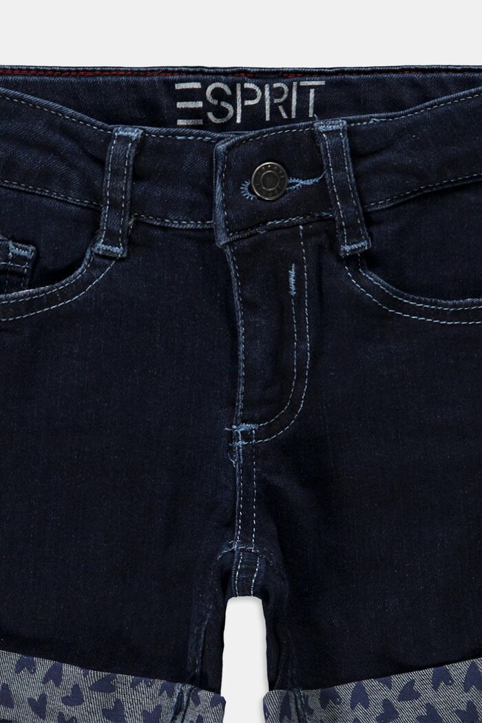 Reciclados: vaqueros cortos con cintura ajustable, BLUE DARK WASHED, detail image number 2
