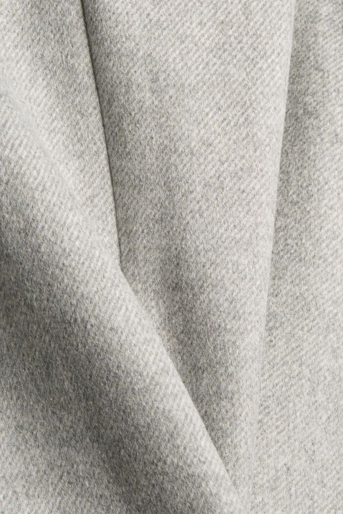 Con lana: abrigo con cuello grande, LIGHT GREY, detail image number 4