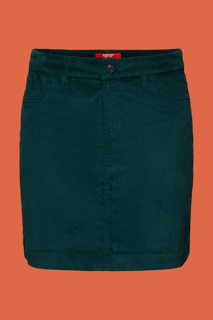 Minifalda de pana, EMERALD GREEN, detail image number 6