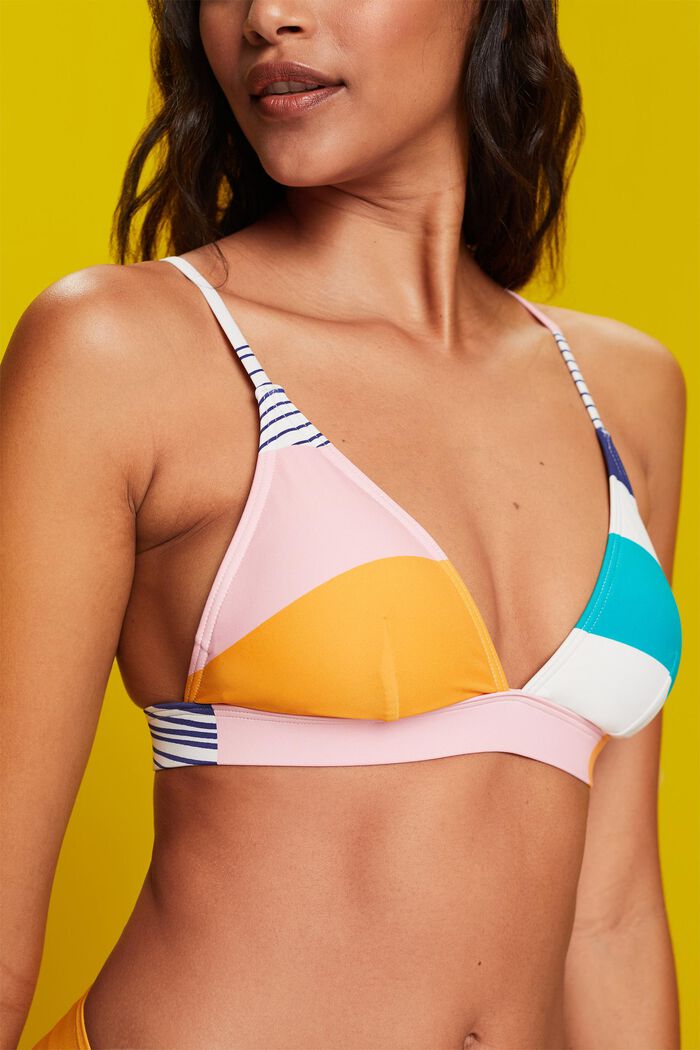 Top de bikini acolchado con mezcla de diseños, SAND, detail image number 1