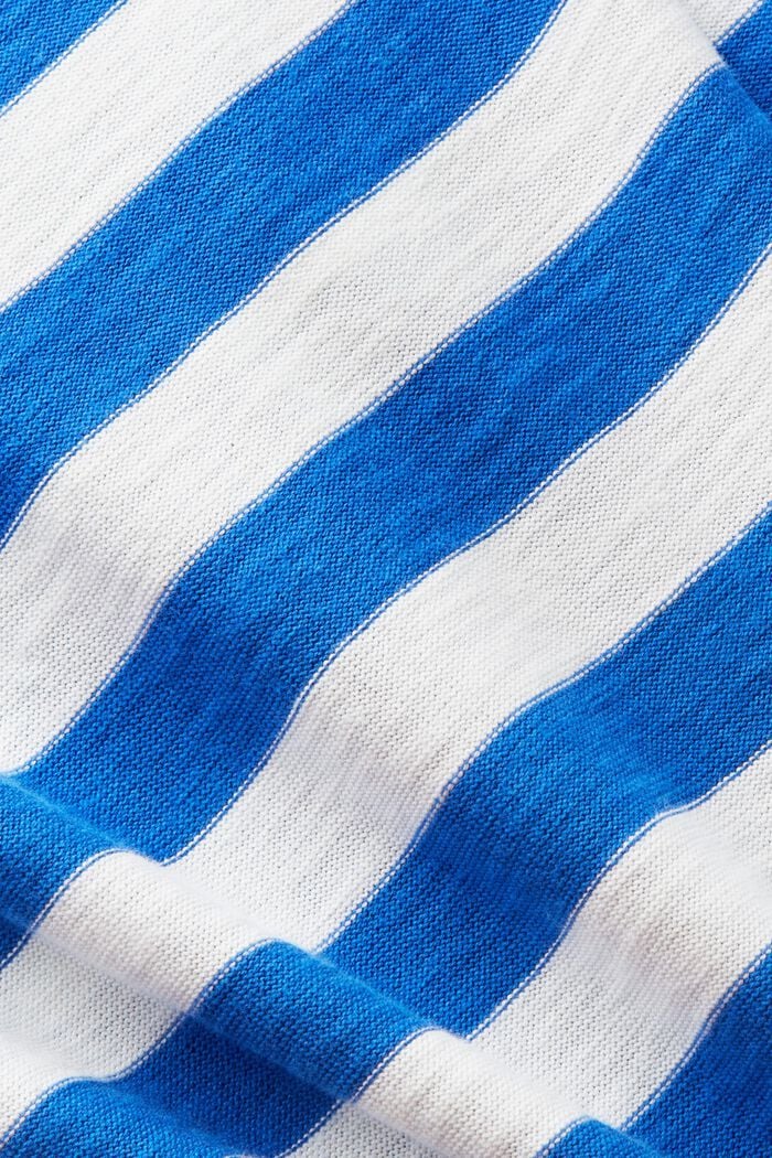 Camiseta de algodón a rayas, BRIGHT BLUE, detail image number 5