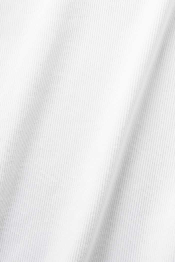 Camiseta de tirantes cruzada en algodón estampado, WHITE, detail image number 5