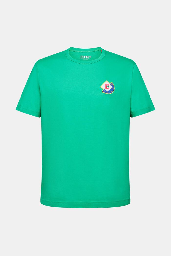 Camiseta con logotipo geométrico, GREEN, detail image number 5