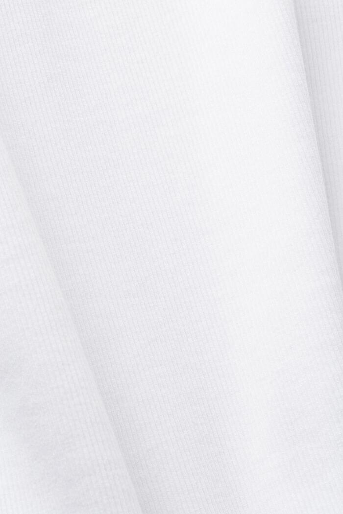 Camiseta de tirantes acanalada, WHITE, detail image number 5