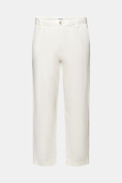 Pantalón Straight en lino y algodón