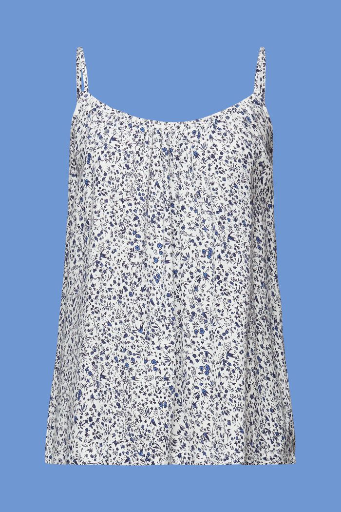 Blusa sin mangas con diseño estampado, WHITE, detail image number 6