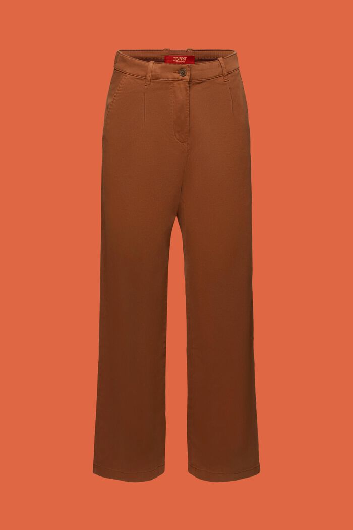 Pantalones chinos de corte ancho y tiro alto, BARK, detail image number 6