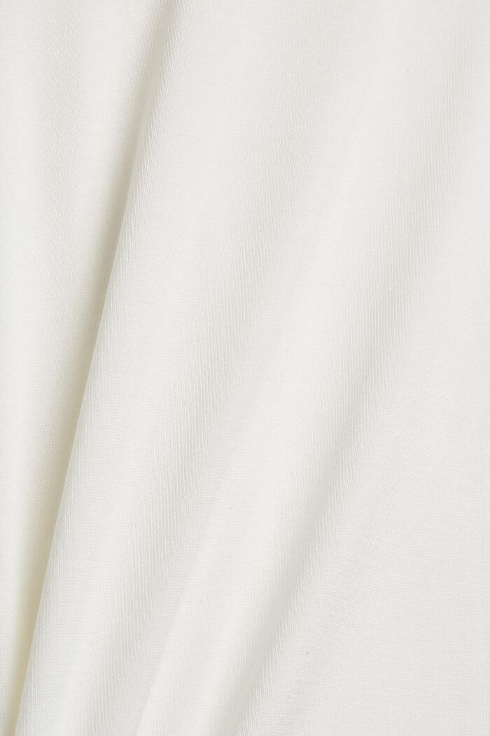 Sudadera con capucha realizada en punto con LENZING™ ECOVERO™, OFF WHITE, detail image number 4