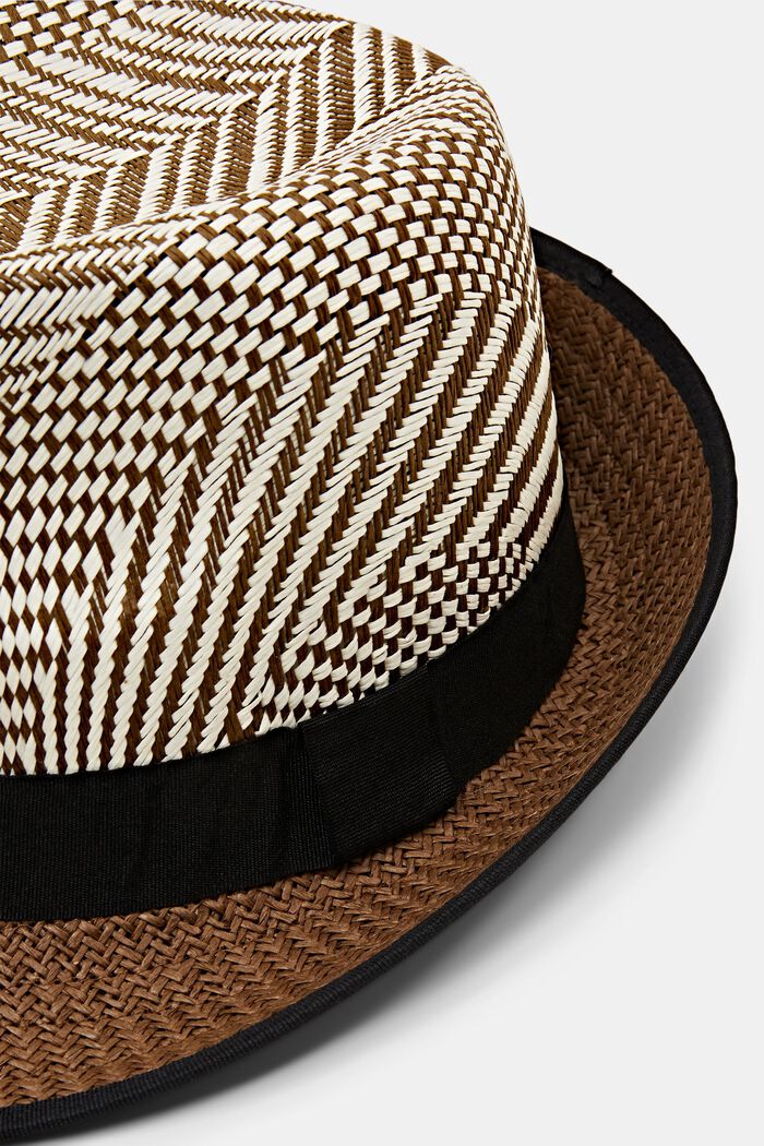 Sombrero trilby estampado, DARK BROWN, detail image number 1