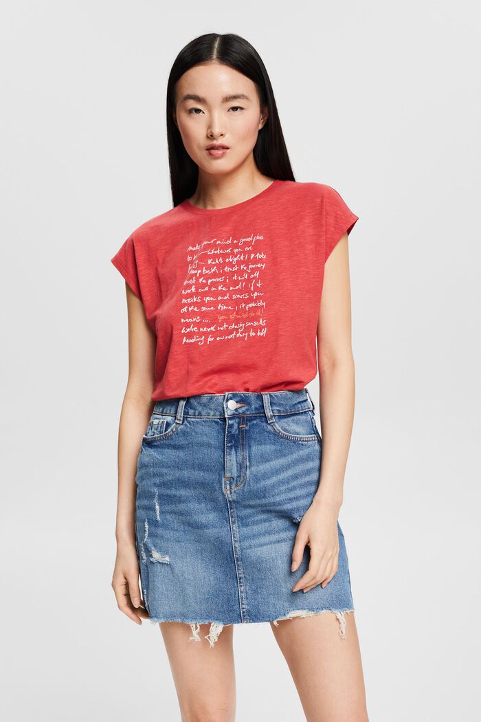 Camiseta estampada con algodón ecológico
