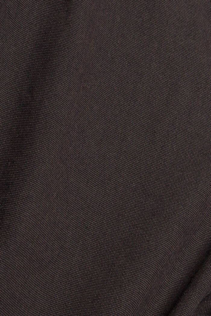 Pantalón de traje en dos tonos, mezcla de algodón, DARK BROWN, detail image number 4