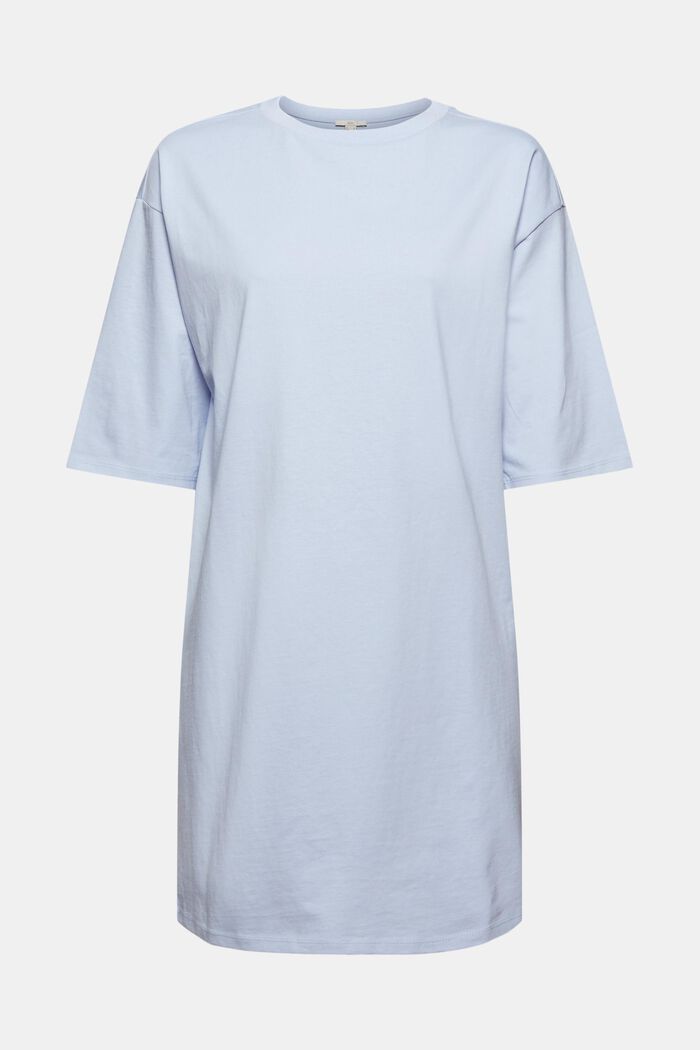 Vestido estilo camiseta en 100 % algodón ecológico, LIGHT BLUE LAVENDER, detail image number 0