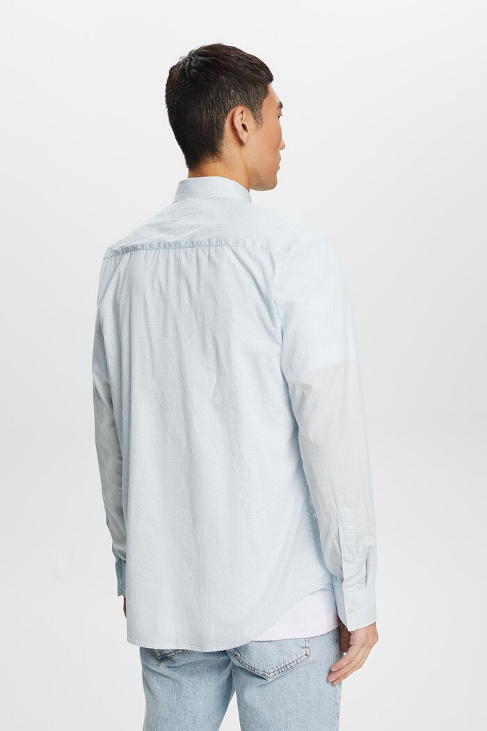 Camisa holgada de algodón con estampado, WHITE, detail image number 3