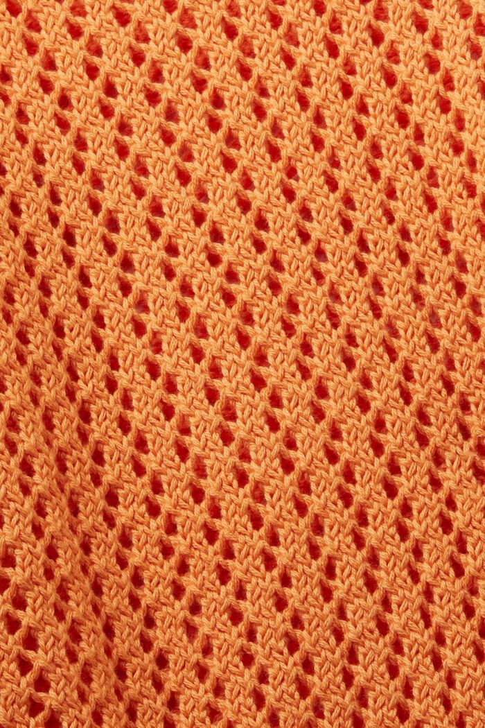 Jersey con textura en algodón ecológico, GOLDEN ORANGE, detail image number 5