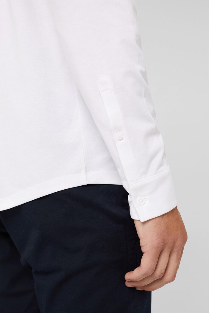 Camisa de jersey con COOLMAX®, WHITE, detail image number 7