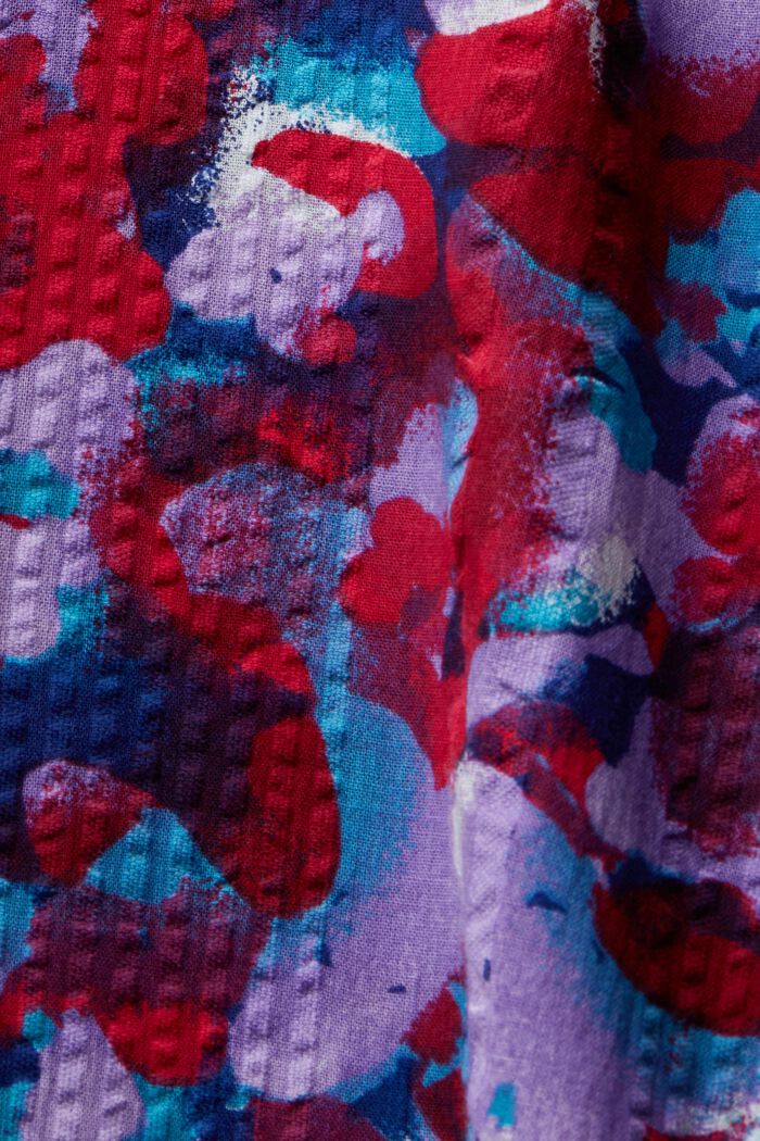 Vestido realizado en algodón con textura, INK, detail image number 5
