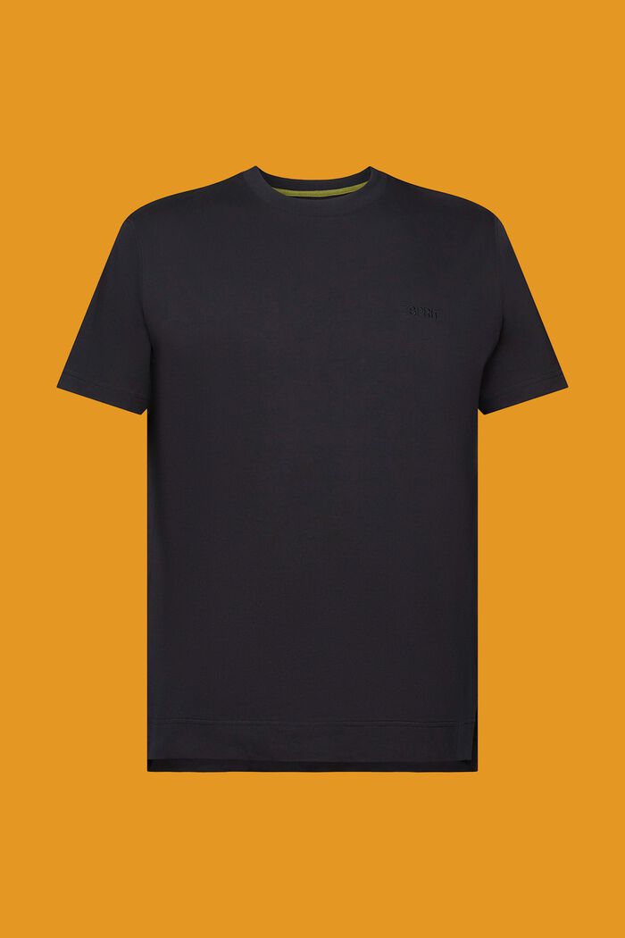 Camiseta con logotipo, 100% algodón, BLACK, detail image number 1