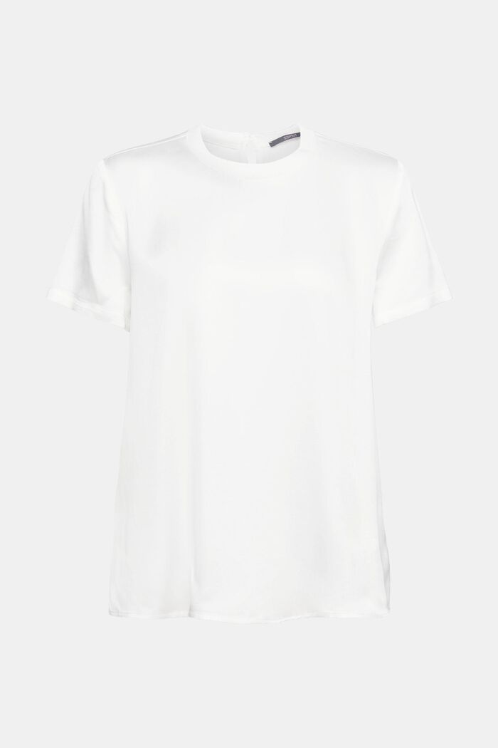 Blusa de satén, LENZING™ ECOVERO™, OFF WHITE, detail image number 8