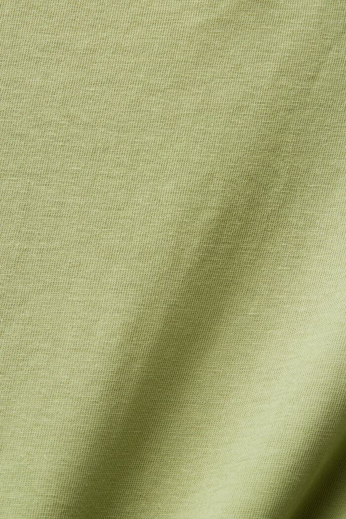 Camiseta de algodón con estampado de flores, PISTACHIO GREEN, detail image number 5