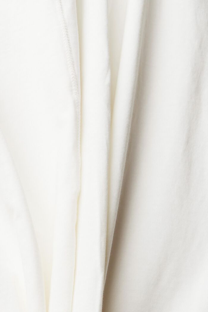 CURVY camiseta de manga larga estampada, 100 % algodón, OFF WHITE, detail image number 0