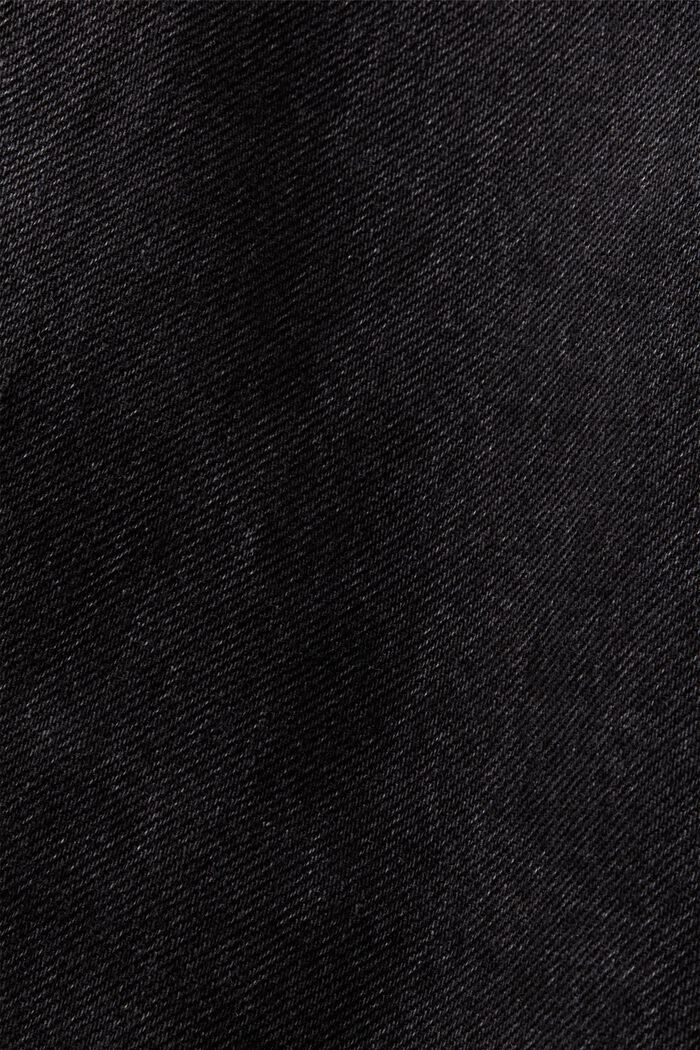 Minifalda vaquera con cintura asimétrica, BLACK MEDIUM WASHED, detail image number 7