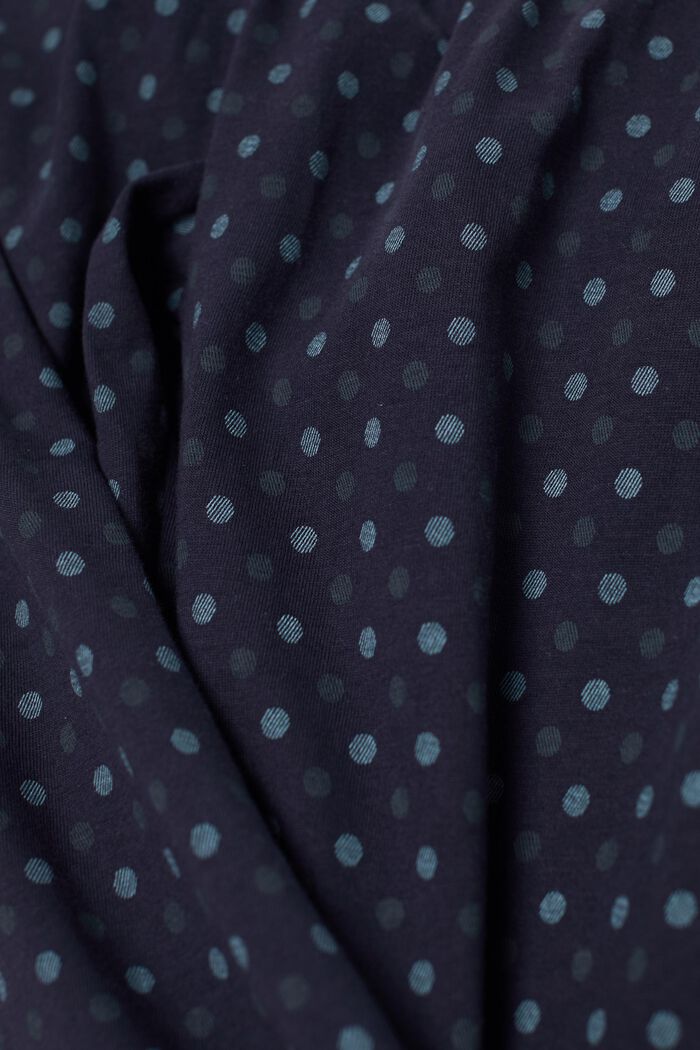 Pantalón de pijama con lunares de algodón, TEAL GREEN, detail image number 5
