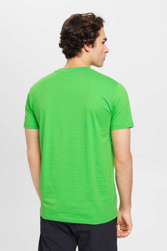 Camiseta de jersey con cuello redondo, GREEN, detail image number 3