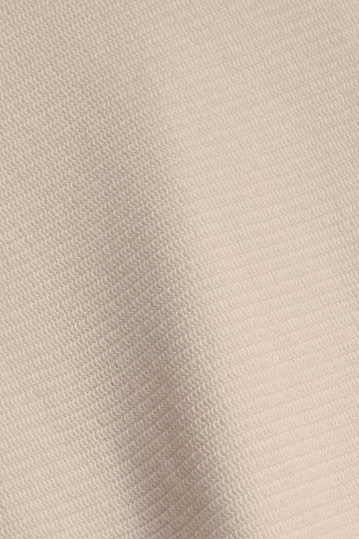 Sudadera con capucha y cremalleras, 100% algodón, LIGHT TAUPE, detail image number 5