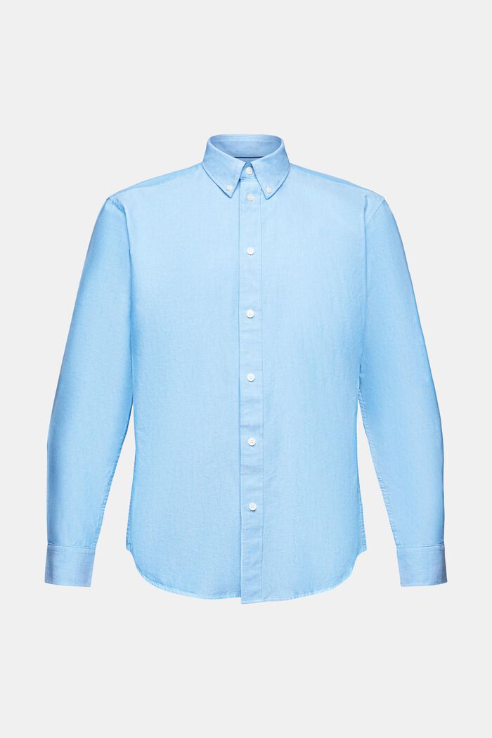 Camiseta oxford de algodón, BLUE, detail image number 6