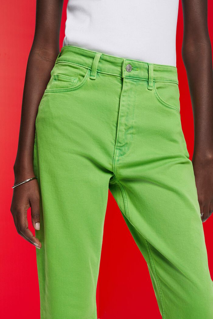 Pantalones tobilleros con bajos deshilachados, GREEN, detail image number 2