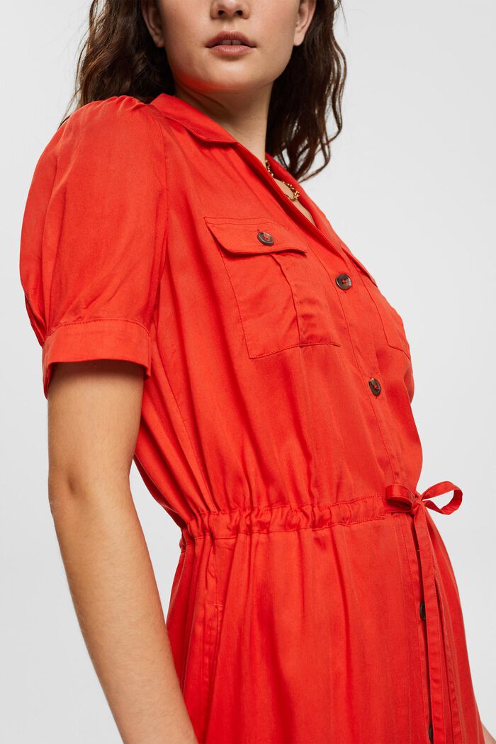 Vestido con cordón, TENCEL™, ORANGE RED, detail image number 0