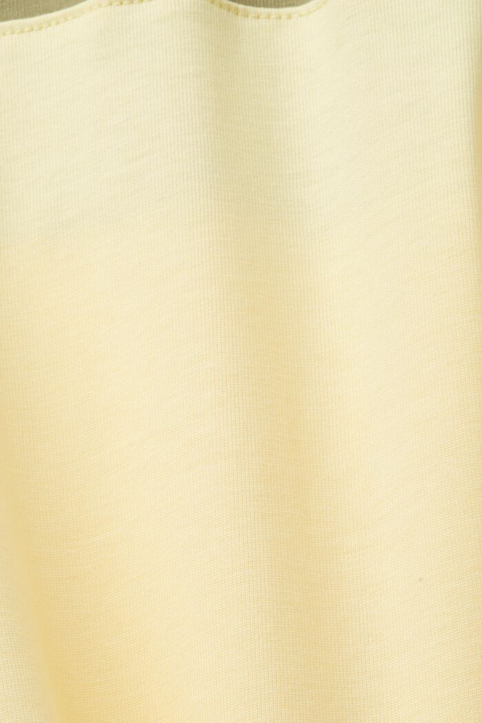Camiseta con bloques de colores, 100% algodón, LIGHT KHAKI, detail image number 4