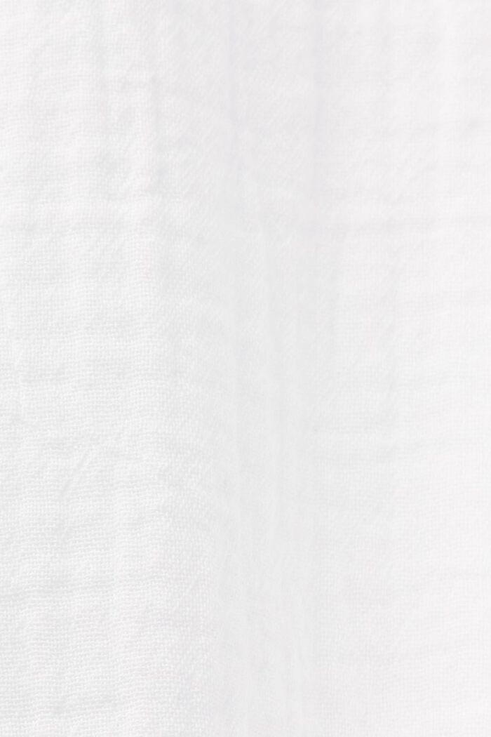 Vestido playero estilo túnica, 100% algodón, WHITE, detail image number 4