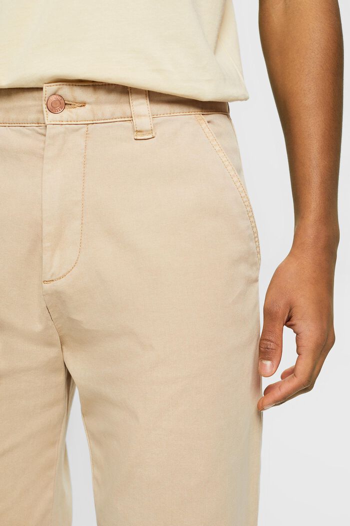 Pantalones cargo de corte ajustado y estilo vintage, LIGHT BEIGE, detail image number 2