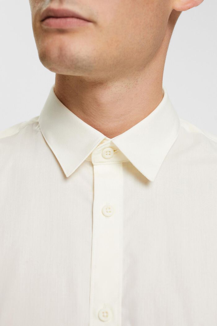 Camisa de algodón sostenible, OFF WHITE, detail image number 0