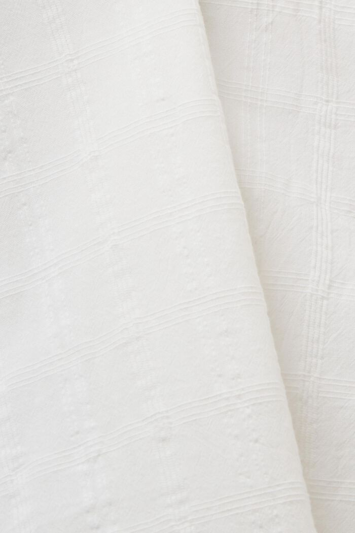 Blusa de algodón con textura, OFF WHITE, detail image number 5