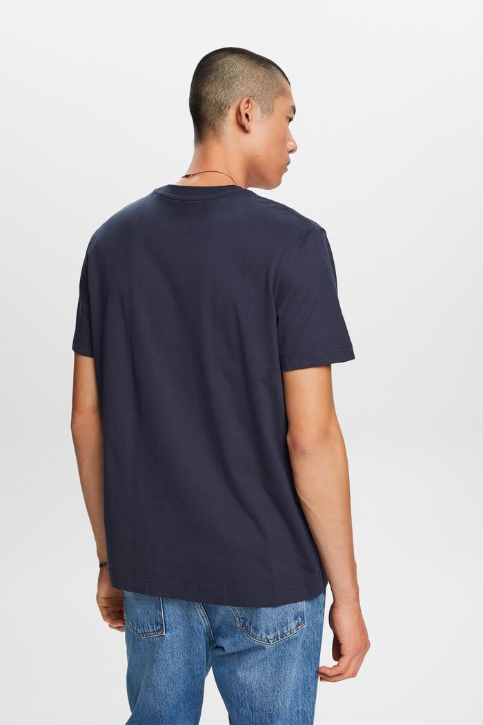 Camiseta estampada de algodón, PETROL BLUE, detail image number 3
