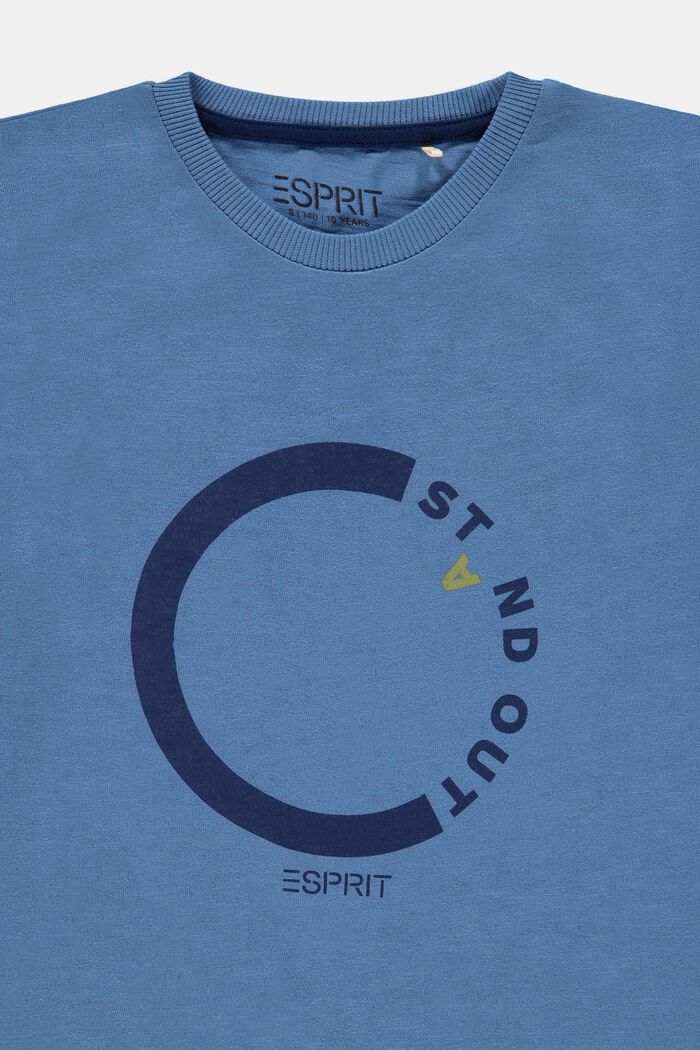 Camiseta con estampado, 100% algodón, LIGHT BLUE, detail image number 2