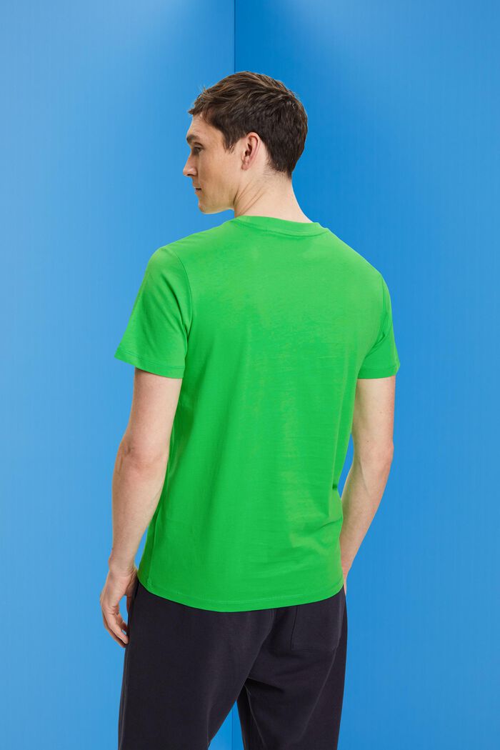 Camiseta de jersey con cuello redondo, GREEN, detail image number 3
