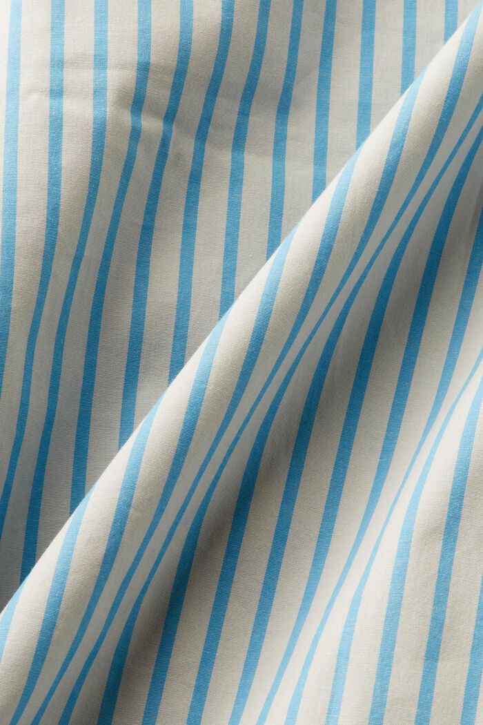 Camisa de cuello abotonado con diseño a rayas, BLUE, detail image number 4