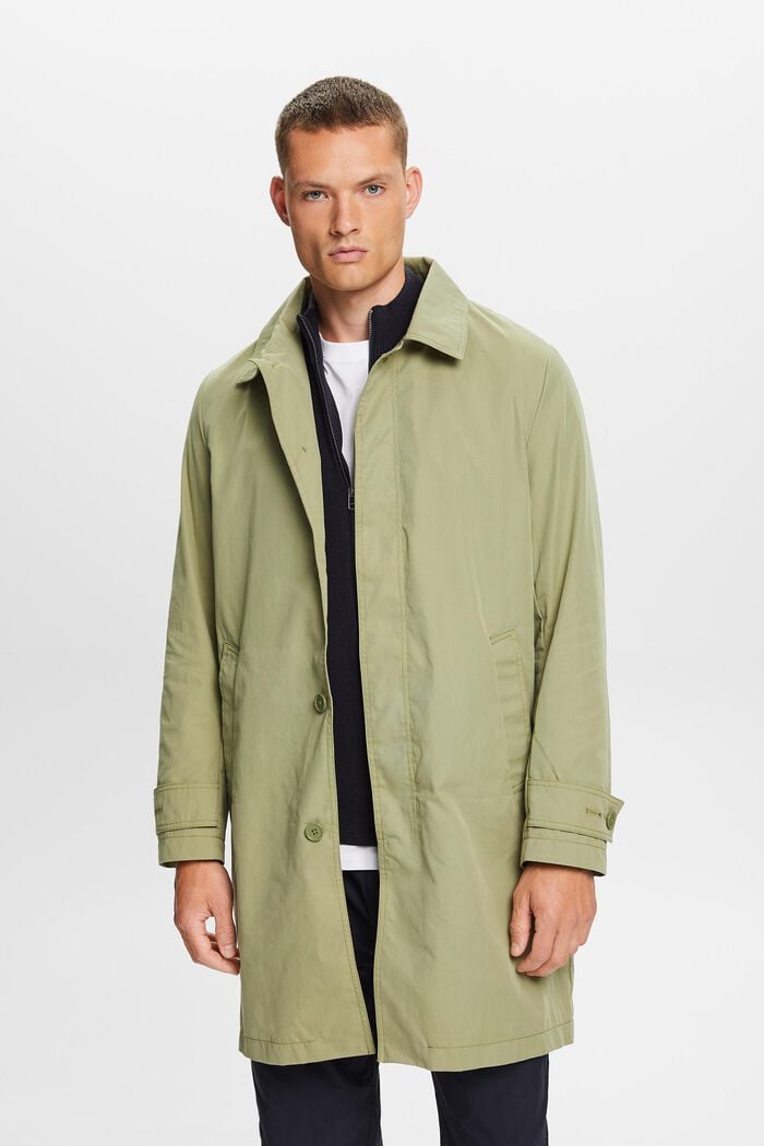 Reciclado: chaqueta mac ligera, OLIVE, detail image number 0